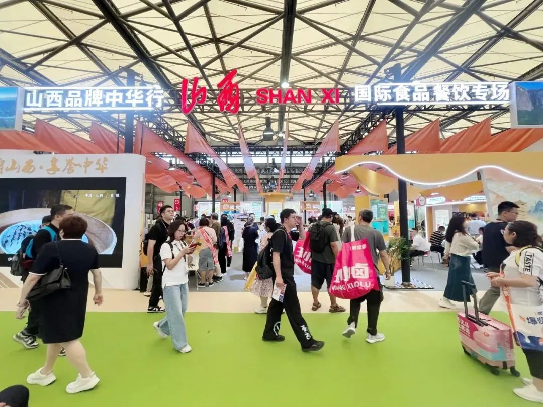 圖為山西品牌中華行國際食品餐飲展區。山西經濟日報全媒體記者 劉業飛 攝