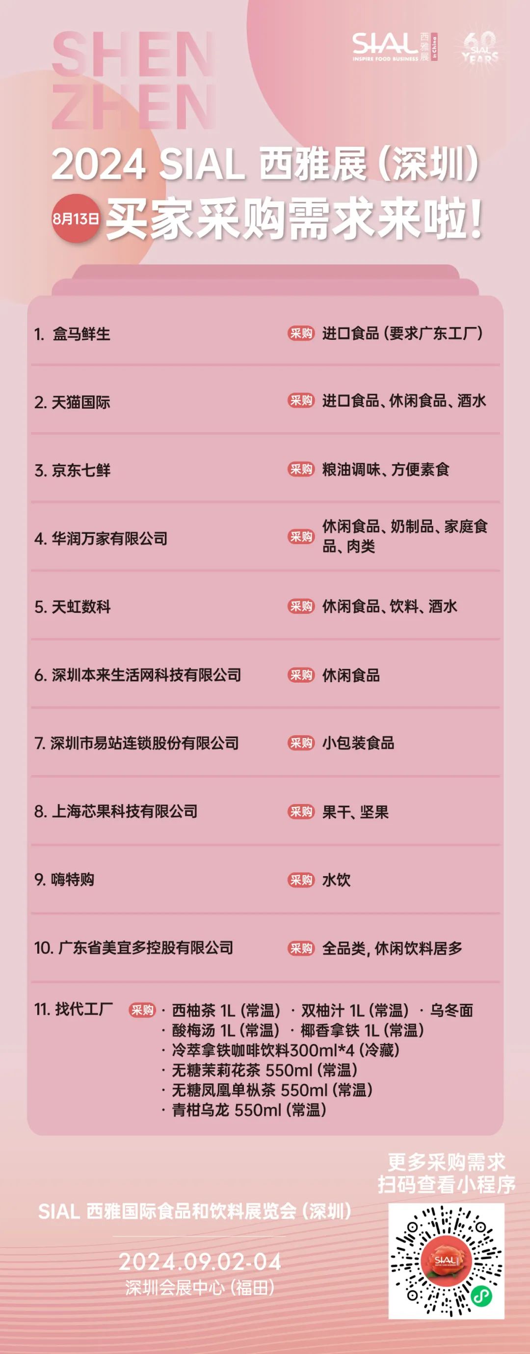 2024 SIAL 西雅國(guó)際食品和飲料展覽會(huì)（深圳）